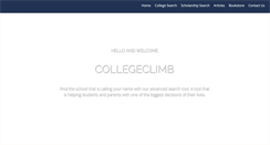 Desktop Screenshot of collegeclimb.com